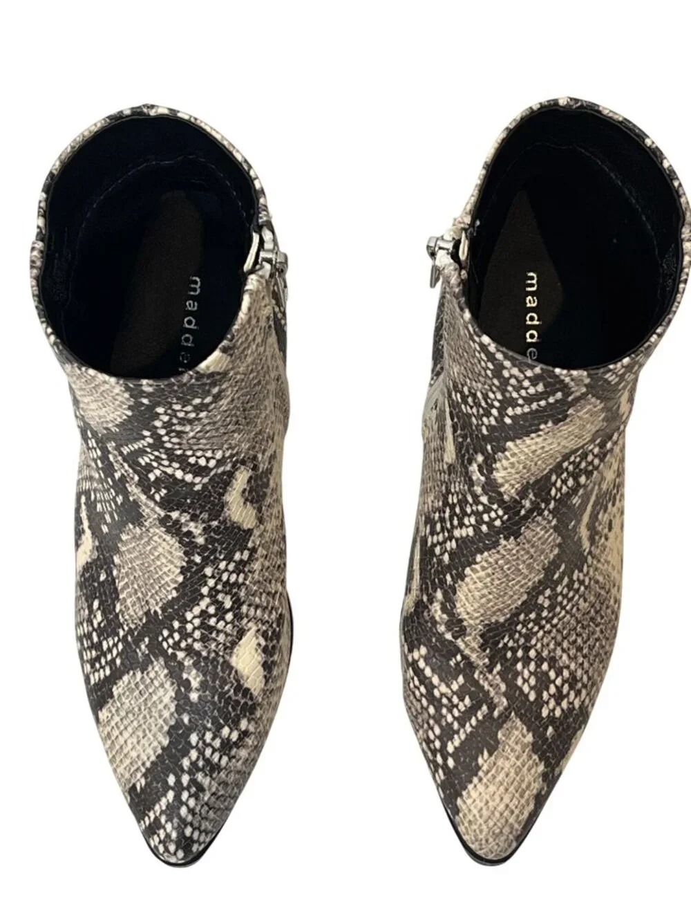 Madden Girl Snake Print Booties Size 6 Womens